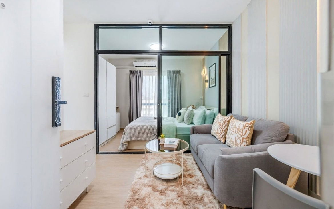 รูป ให้เช่า 𝗨𝗻𝗶𝗼 พระราม 𝟮-ท่าข้าม 🏡 𝟴,𝟱𝟬𝟬 เฟอร์ครบ ห้องพร้อมอยู่‼️#ตอบแชทไว 🔥🔥 รหัส B205 - รูปที่ 3/9