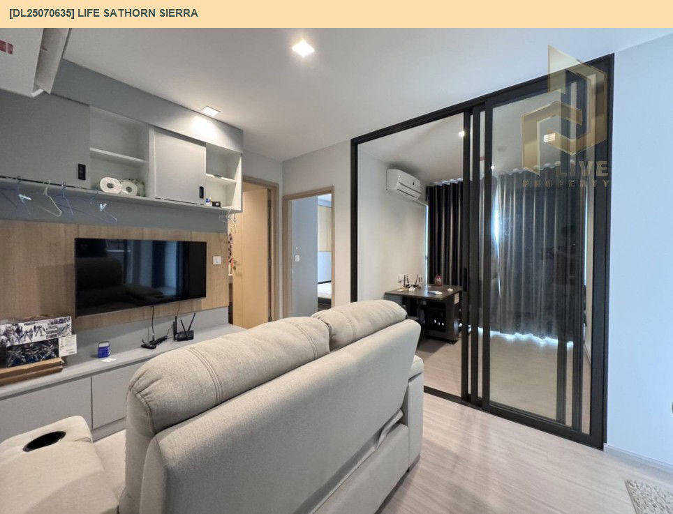 รูป DL25070635 ให้เช่าคอนโด ไลฟ์ สาทร เซียร์รา (Life Sathorn Sierra) ใกล้ BTS ตลาดพลู พร้อมเข้าอยู่ โทรด่วน 0638692663 LineID @655ebbvc - รูปที่ 4/10