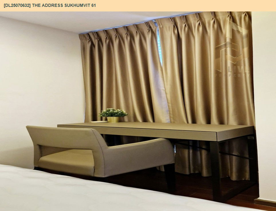 picture DL25070632 Condo for rent, The Address Sukhumvit 61 near BTS Ekkamai, ready to move in, call urgently 0656133286 LineID @534wlwof - 11/11