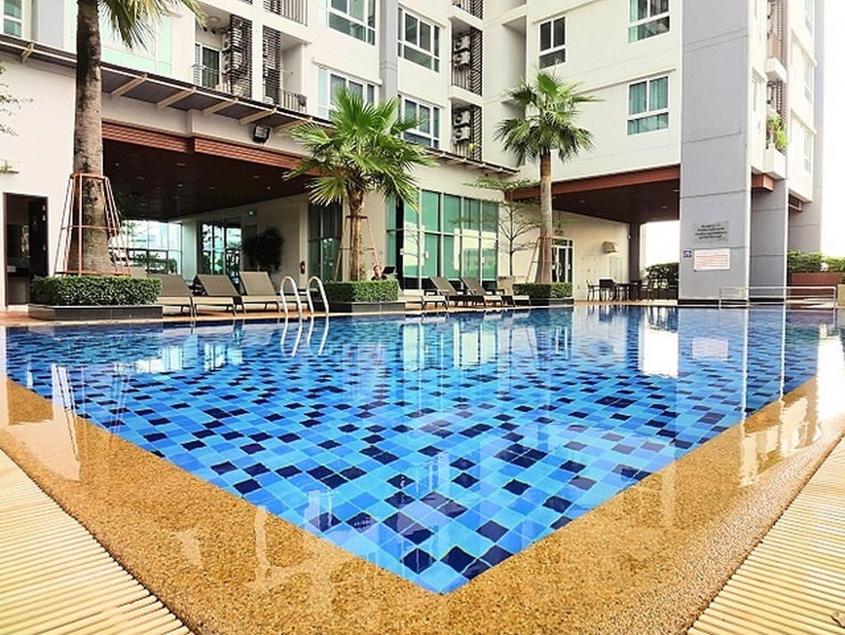 picture Call : 081-916-6082 Sell with tenant Condo Diamond Ratchada @MRT Huai Khwang Station 35 sq.m 1 Bedroom 15th floor Clear View, Fully furnished - 9/14