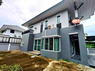 บ้านเดี่ยวให้เช่า : ให้เช่าบ้านเดี่ยวหลังใหญ่ ติดสวนโครงการ ม.ทรายแก้ว เลี่ยงหนองมน ชลบุรี