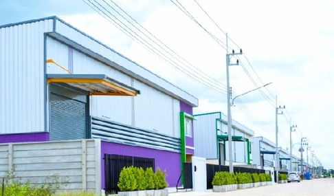 รร.นานาชาติ เดียร์ปาร์ค 5 กม.ลำลูกกาคลอง9 เช่าโรงงาน 2 ชั้น พื้นที่สีม่วงเข้ม ใบรง.4 337 ตร.วา. 1,348 ตร.ม.