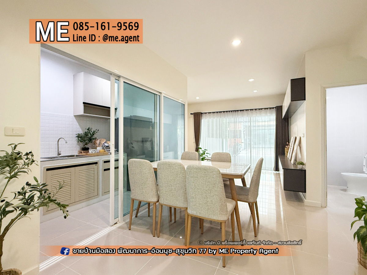 picture Sale New Renovated townhome, Villette City Pattanakarn 38, Fully furnished, Near Ekkamai, Thonglor, Sukhumvit, Tel 064-954-9619 (TC51-24) - 7/28