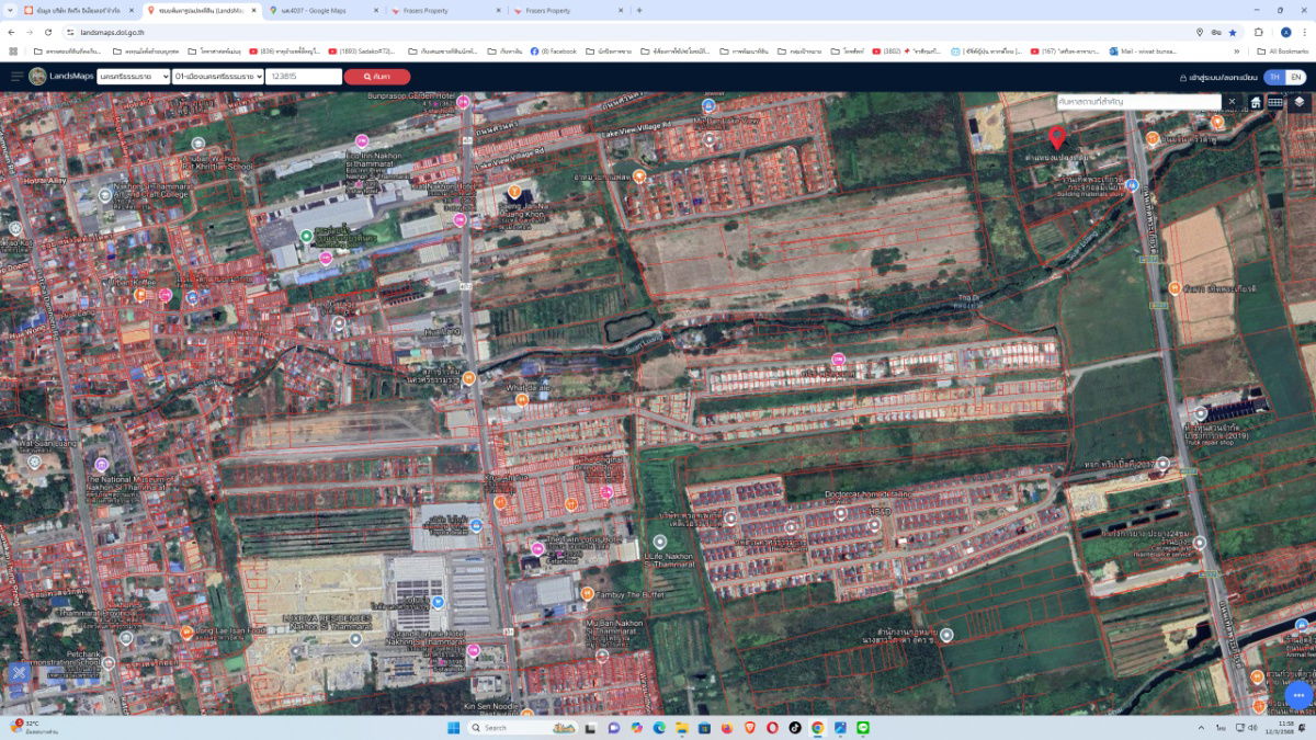 picture Land for sale in a luxury housing estate on a 4-lane Thet Phrakiat road, near  - 4/4