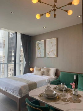 📌 For Rent Condo PARK 24 PHASE 2 Building 6, Floor 34,Studio, Room size 28.00 sqm