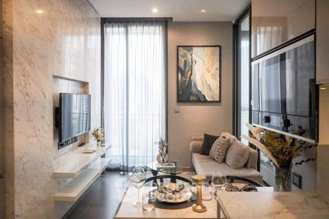 รูปภาพ 1-BR Condo at The Esse At Singha Complex near MRT Phetchaburi (ID 1553199)