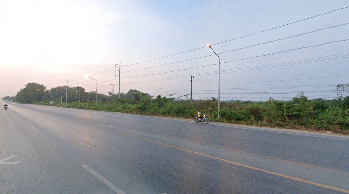 picture ✅Land for sale 37 rai Green area, width 155 m. Road 346 Pathum Thani-Bang Len Tambon Thung Luk Nok, Amphoe Kamphaeng Saen, Nakhon Pathom  - 6/6