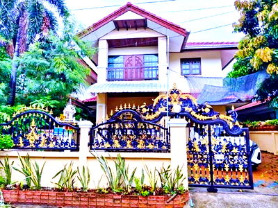 บ้านเดี่ยวให้เช่า : บางบ่อ-คลองด่าน ABACบางนา5.5 กม. ให้เช่าบ้านเดี่ยว 2ชั้น 52ตร.วา. 202ตร.ม. 3แอร์ 3นอน 2น้ำ รพ. บางบ่อ 1กม. บางนาตราด ตลาด ใจโต 6.5 กม.