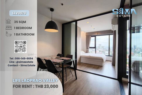 ให้เช่า Life Ladprao Valley คอนโดหรูใจกลางห้าแยกลาดพร้าว ติด BTS & ห้าง พร้อมอยู่!