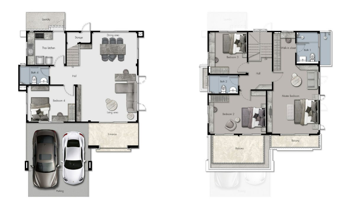 รูป ขายบ้านเดี่ยว วรารมย์ ราชพฤกษ์ตัดใหม่ พร้อมเฟอร์บางส่วน มีระบบดันอากาศปลอดฝุ่น PM 2.5 - รูปที่ 20/23