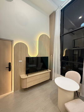 🎉 For Rent Condo ORIGIN PLUG & PLAY RAMKHAMHAENG TRIPLE STATION Building 1, Floor 20,Duplex, Room size 48 sqm