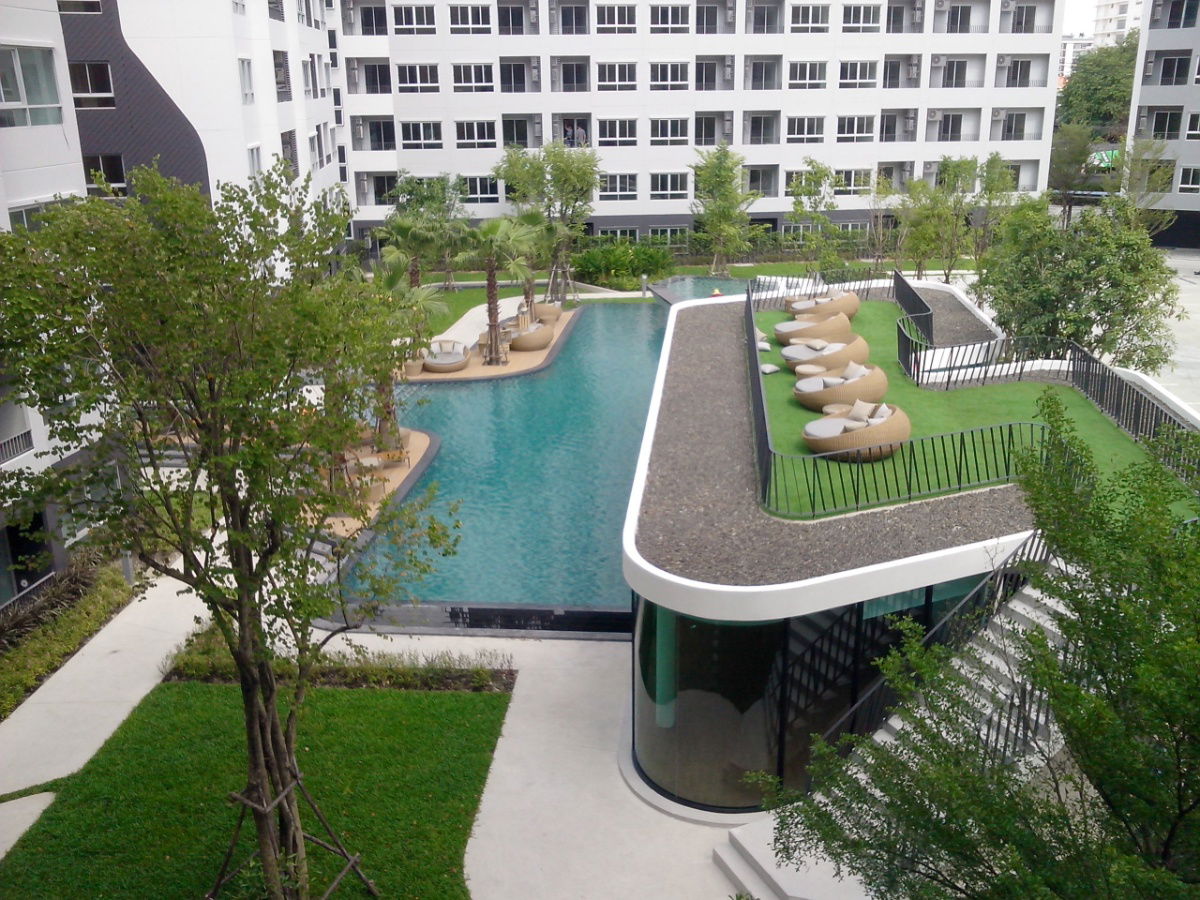 picture Condo for rent in Sukhumvit area, near BTS Punnawithi 600 meters, only 8,500 baht/month, common area 4 rai, resort atmosphere - 11/12