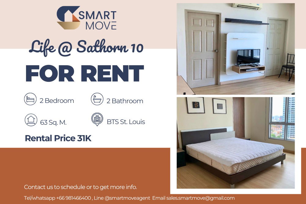 picture 🔥 For Rent !!🔥 Code C20221200720..........Life @ Sathorn 10, 2 bedroom, 2 bathroom, high floor 24++, furnished, ready to move in 📣📣 - 1/9