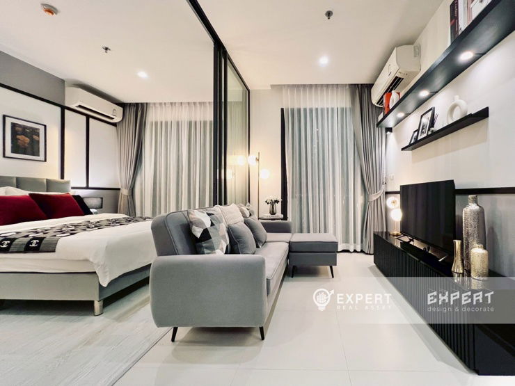 รูป ‼️ให้เช่าคอนโดใหม่‼️ ตกแต่งพร้อมอยู่ 🏬  Grow รัตนาธิเบศร์ - ทำเลดีติดถนนใหญ่ 🚆  ติดรถไฟฟ้า 0 เมตร MRTไทรม้า(สายสีม่วง)เชื่อมต่อสถานีเตาปูน - รูปที่ 2/42