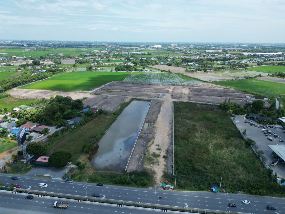 รูป ขายที่ดิน 40-0-27.5 ไร่ ติดถนนราชพฤกษ์ อำเภอเมือง จังหวัดปทุมธานี - รูปที่ 3/8