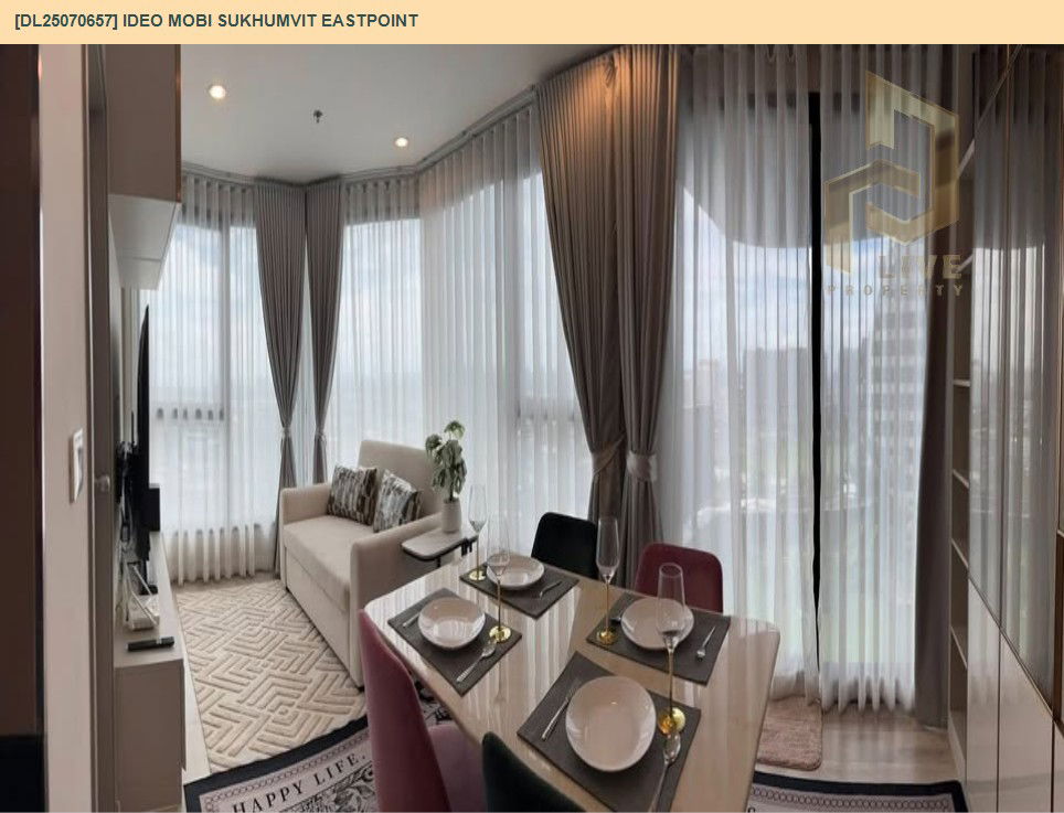 picture MDL25070657 Condo for rent, IDEO Mobi Sukhumvit Eastpoint near BTS Bang Na, ready to move in, call urgently 0656133286 LineID @534wlwof - 5/12