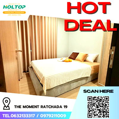 Condos for rent Ratchadapisek 19 : #R5271  Condo for rent The Moment Ratchada 19