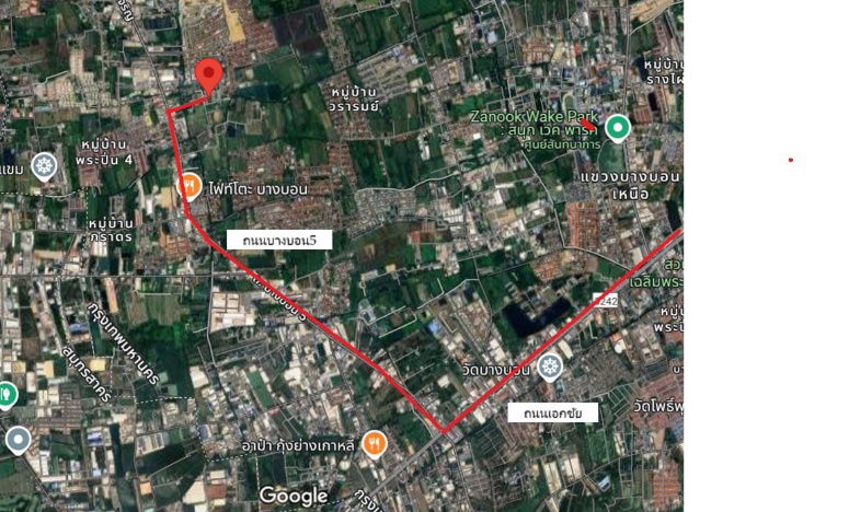 picture  Rarely on the market! Large Land Plot for Sale – 600 sq.wah in Petchmontol Green Project, Bangbon 5 Road - 2/14