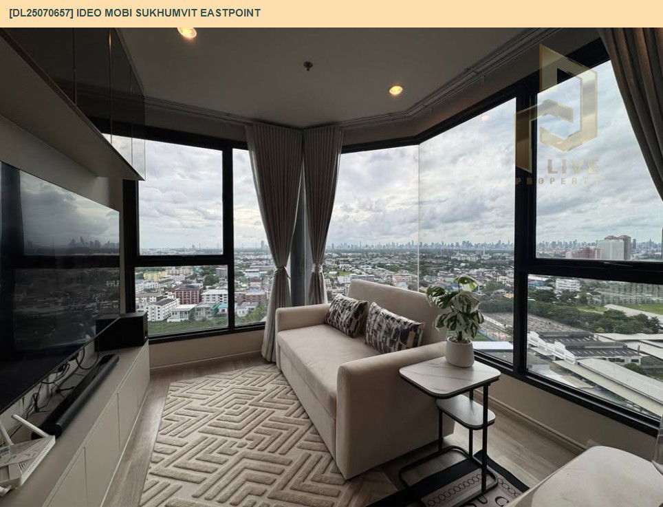 picture DL25070657 Condo for rent, IDEO Mobi Sukhumvit Eastpoint near BTS Bang Na, ready to move in, call urgently 0656133286 LineID @655ebbvc - 4/12