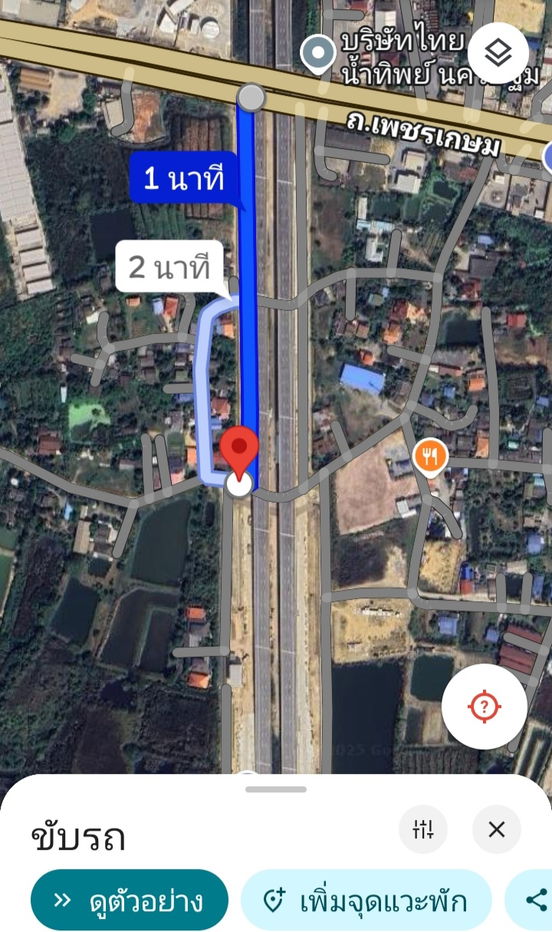 รูป ที่ดินใกล้ด่านเก็บเงินศรีษะทอง นครปฐม ทางด่วน M81 - รูปที่ 1/2