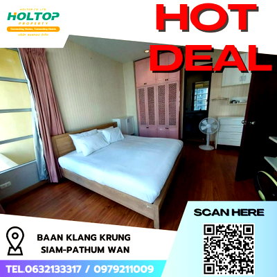 คอนโดให้เช่า : #R5263  ให้เช่าคอนโด Baan Klang Krung Siam-Pathum Wan 