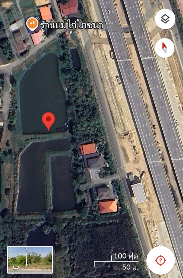 รูป ที่ดินใกล้ด่านเก็บเงินศรีษะทอง นครปฐม ทางด่วน M81 - รูปที่ 2/2