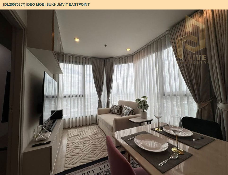 picture MDL25070657 Condo for rent, IDEO Mobi Sukhumvit Eastpoint near BTS Bang Na, ready to move in, call urgently 0656133286 LineID @534wlwof - 2/12