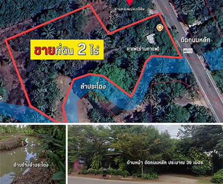 ขายที่ดิน 2 ไร่ พร้อมร้านกาแฟ (เจ้าของขายเอง)