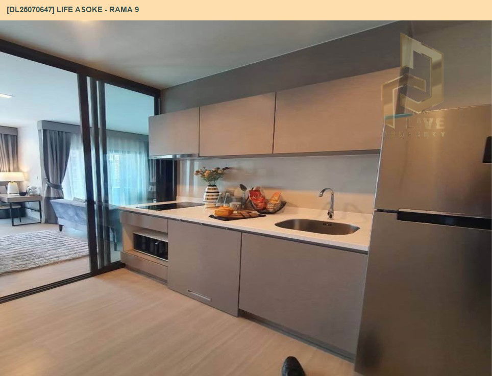 picture DL25070647 Condo for rent, Life Asoke - Rama 9 near MRT พระราม 9, ready to move in, call urgently 0656133286 LineID @534wlwof - 6/8
