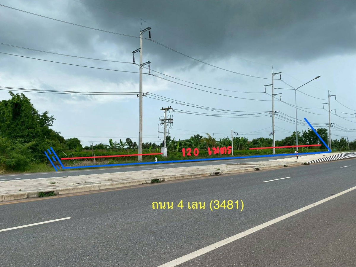 picture Land for sale on a 4-lane road, 13 rai, 1 ngan, 31.6 sq.w., Ban Sang, Prachin Buri - 2/10