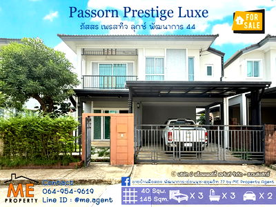 Houses for sale : Sale Single house Passorn Prestige Luxe Pattanakarn 44 only 5 km to Ekkamai-Thonglor near Airport Link Ramkhamhaeng call 064-954-9619 (BD24-40)