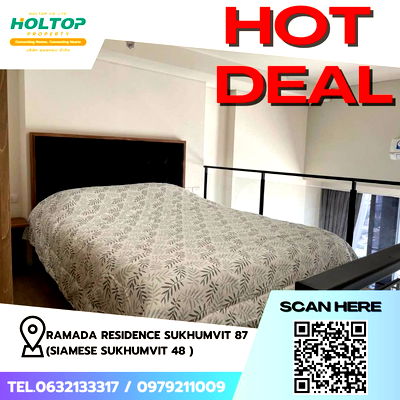 คอนโดให้เช่า : #Z1536 ให้เช่าคอนโด RAMADA RESIDENCE SUKHUMVIT 87 (Siamese Sukhumvit 48 )