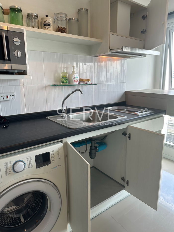 picture 15K/Mo 1 Bed Large Room Condo High Rise Good Location  Close to MRT Phra Ram 9 400 m  @ Aspire Rama 9  - 9/9