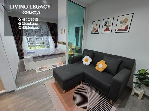 รูป SYC5O4 ให้เช่าคอนโด Regent Home Bangna 28 ตร.ม. ชั้น 8 ตึก D line id : @livinglegacy - รูปที่ 2/6