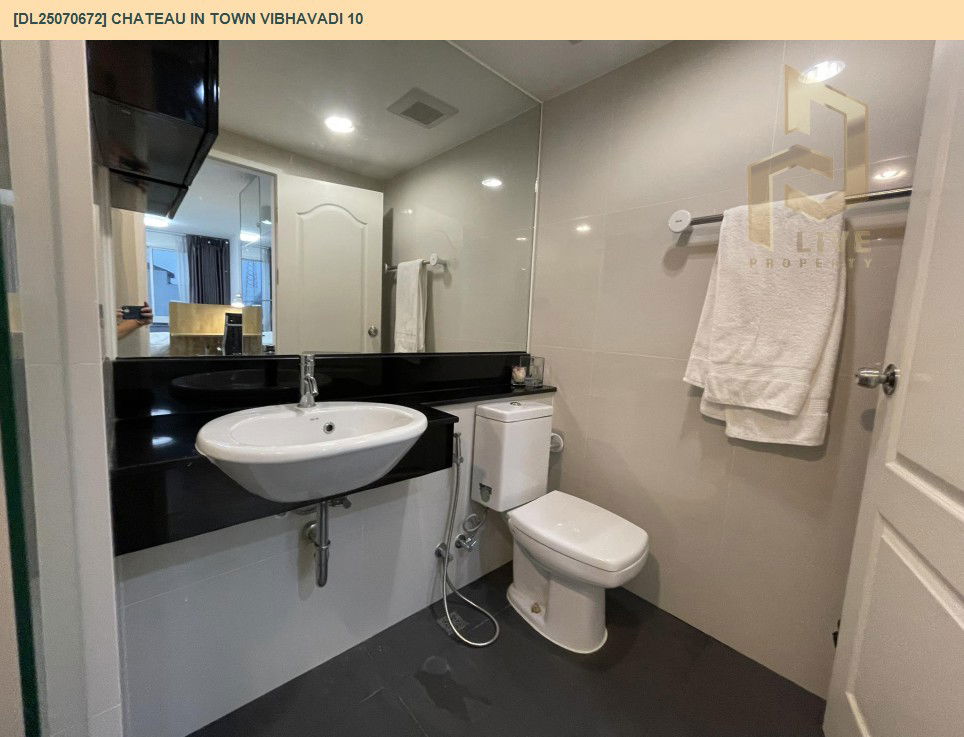 รูป DL25070672 ให้เช่าคอนโด ชาโตว์ อินทาวน์ วิภาวดี 10 (Chateau In Town Vibhavadi 10) ใกล้ MRT สุทธิสาร พร้อมเข้าอยู่ โทรด่วน 0638692663 LineID @655ebbvc - รูปที่ 10/10