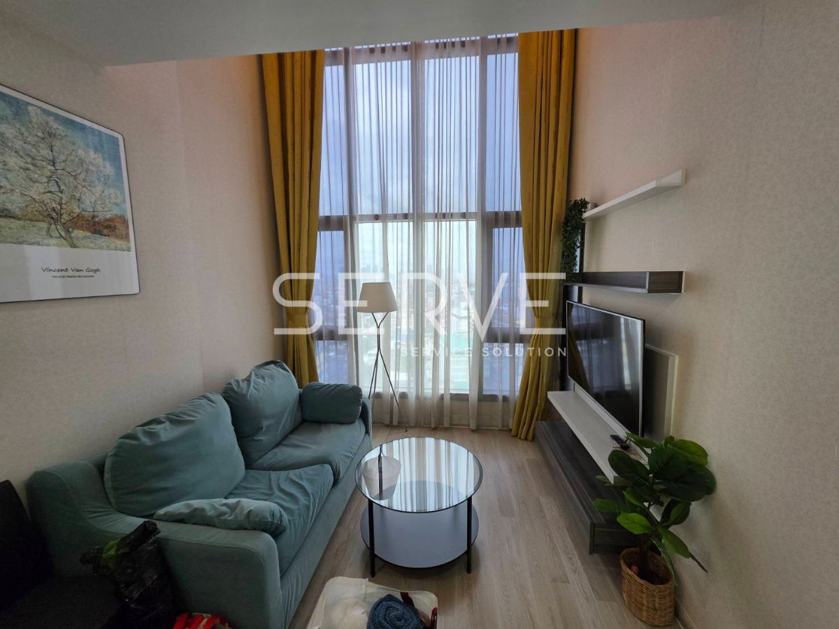 picture Duplex 1Bed High Floor Unblock view Fully Furnished Good Location Close to MRT  Huai Khwang station 100 m @ Centric Ratchada - Huai Khwang - 1/10