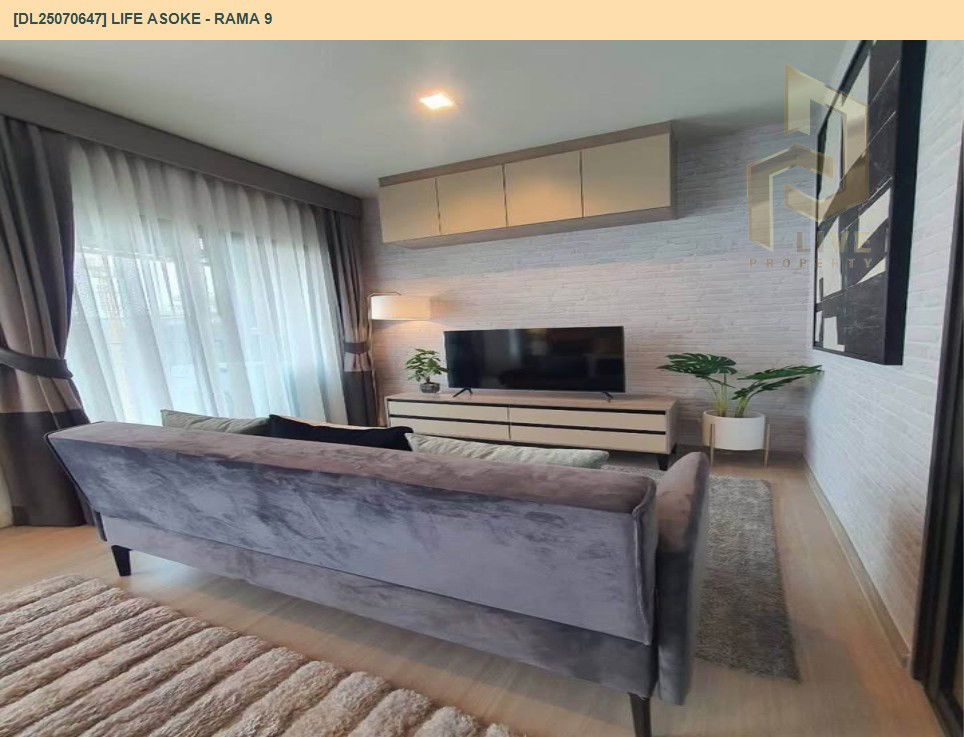 picture DL25070647 Condo for rent, Life Asoke - Rama 9 near MRT พระราม 9, ready to move in, call urgently 0656133286 LineID @534wlwof - 5/8