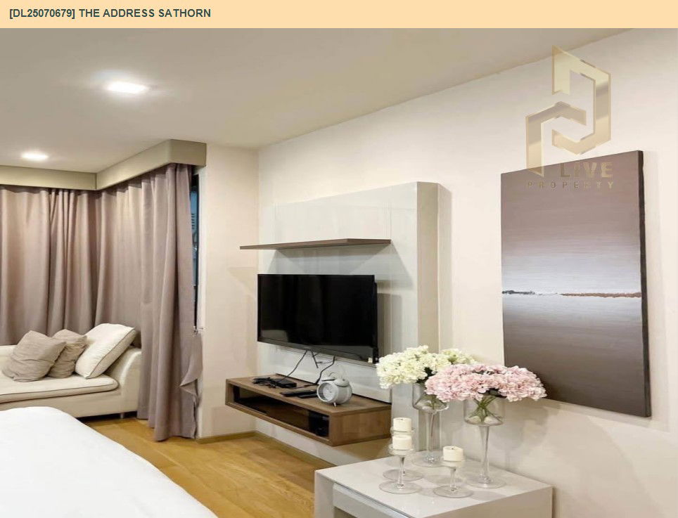 รูป MDL25070679 ให้เช่าคอนโด ดิ แอดเดรส สาทร (The Address Sathorn) ใกล้ BTS เซ็นต์หลุยส์ พร้อมเข้าอยู่ โทรด่วน 0638692663 LineID @655ebbvc - รูปที่ 4/10