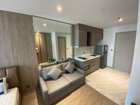 🚩 For Rent Condo RHYTHM EKKAMAI Building 1, Floor 12,Studio, Room size 30.00 sqm