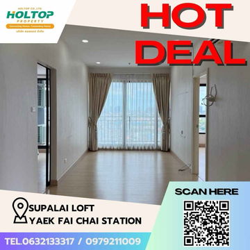 #Z1538 Condo for rent Supalai Loft Yaek Fai Chai Station