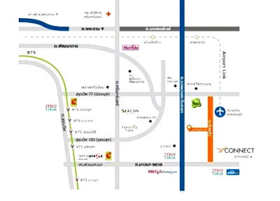 Townhouses for sale King Kaew Road : Selling a Townhome at The Connect 12, Klong Kaew 37 Alley, 97.85 sqm, 28.7 sq. wah, corner unit.