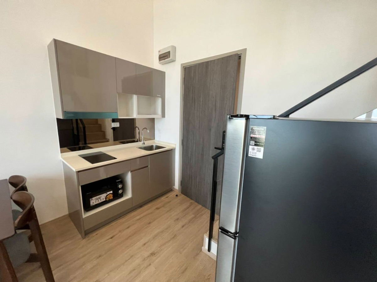 picture Condo for rent The Rich Rama 9, area 45 sq.m. Duplex 2bed, Building 1, 19th floor, price 22,000 baht 0958195559 @infinitycondo - 3/6