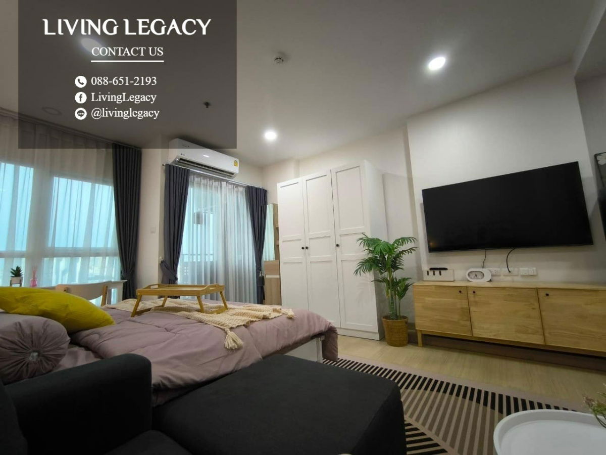 รูป LWZO59V6 ให้เช่าคอนโด Supalai Veranda Ramkhamhaeng 28.04 ตร.ม. ชั้น 7 ตึก C line id : @livinglegacy - รูปที่ 2/9