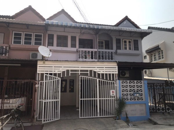 รูป AT601 ให้เช่าทาวน์เฮ้าส์ 2 ชั้น ย่านนนทบุรี ท่าน้ำนนท์ เฟอร์ครบ แอร์ 3 เครื่อง ใกล้บิ๊กซีติวานนท์  - รูปที่ 1/11