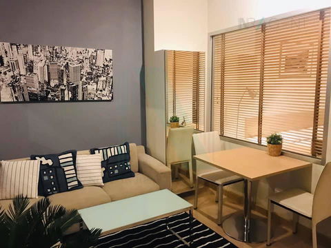 ให้เช่าคอนโด ริทึ่ม รัชดา อาคาร B ชั้น 12A 1 ห้องนอน ขนาด 36.00 ตรม ใกล้ โรบินสัน รัชดา