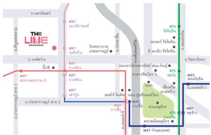 picture ✨ For rent The Line Wong Sawang  Beautiful corner room, open view, airy, not stuffy 🏙️🌿 - 7/8