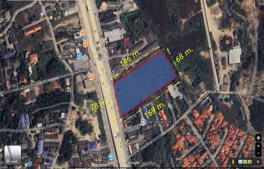 picture Land for sale, Pattaya, Sattahip, Na Jomtien, size 7 rai 1 ngan 37 sq wa, on Sukhumvit Road - 3/3