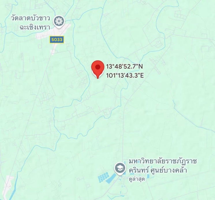 picture Selling 40 rai of vacant land in Bangkhla District, Chachoengsao Province, suitable for farming or buying for storage! - 25/25