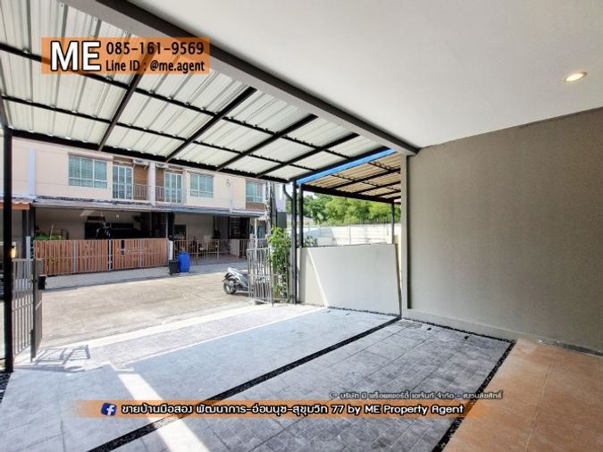 3-bed townhouse for rent, 110 sqm, 17.9 sq wah, VILLETTE LITE PATTANAKARN 38