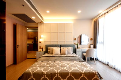 คอนโดให้เช่า : P1087 ให้เช่าคอนโด One9Five Asoke-Rama9 (วันไนน์ไฟว์ อโศก พระราม9) 2ห้องนอน ห้องแต่งสวยมาก พร้อมเข้าอยู่ ราคาพิเศษสุดๆ
